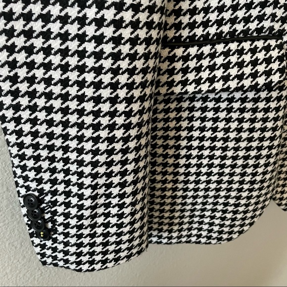 Topman Roe Skinny Fit Houndstooth Suit Jacket - Picture 4 of 16